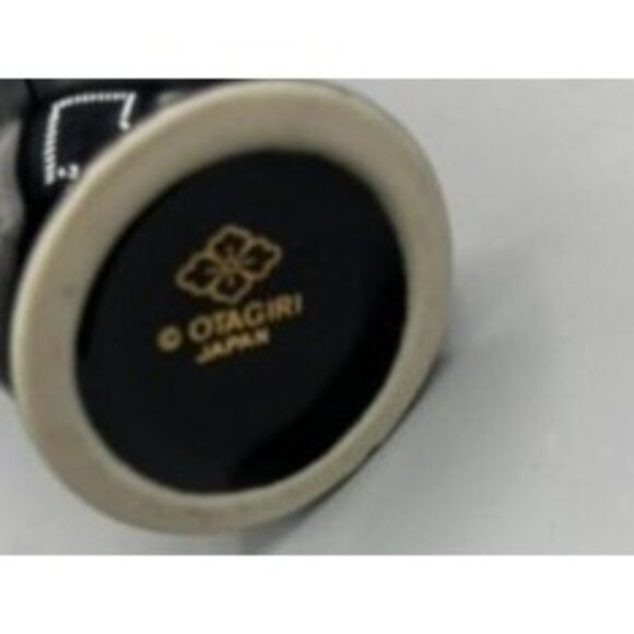 Vintage‎ Otagiri Vase Japan Black & Gold Ceramic Starfish Shells - Picture 6 of 7